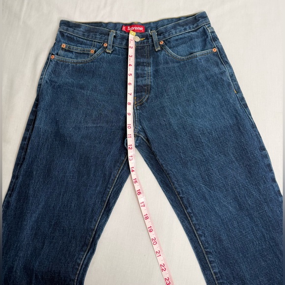 SUPREME NEW YORK Mens DENIM JEANS GOOD CONDITION Size 32 - Picture 6 of 11